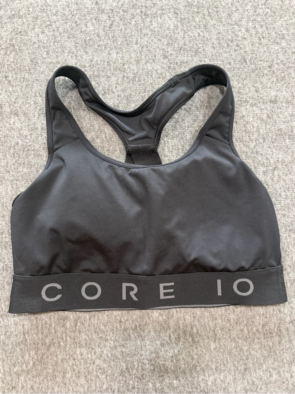 CORE 10 Black Racerback Performance Sports Bra